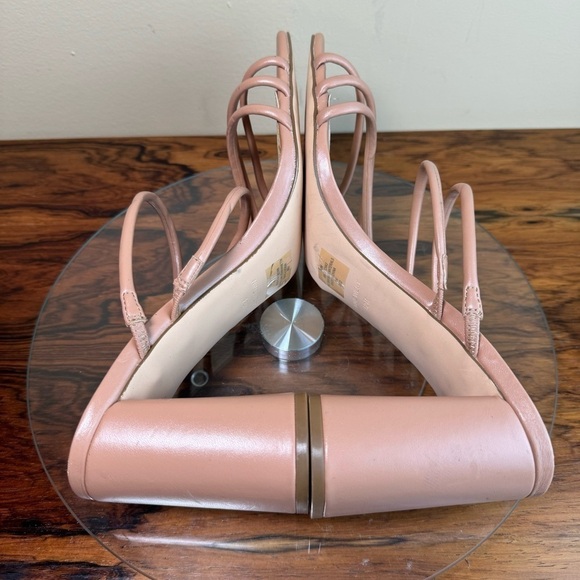 NINE WEST Strappy Open Toe Heel Sandals Platform Block Heels Size 12 - Picture 12 of 15